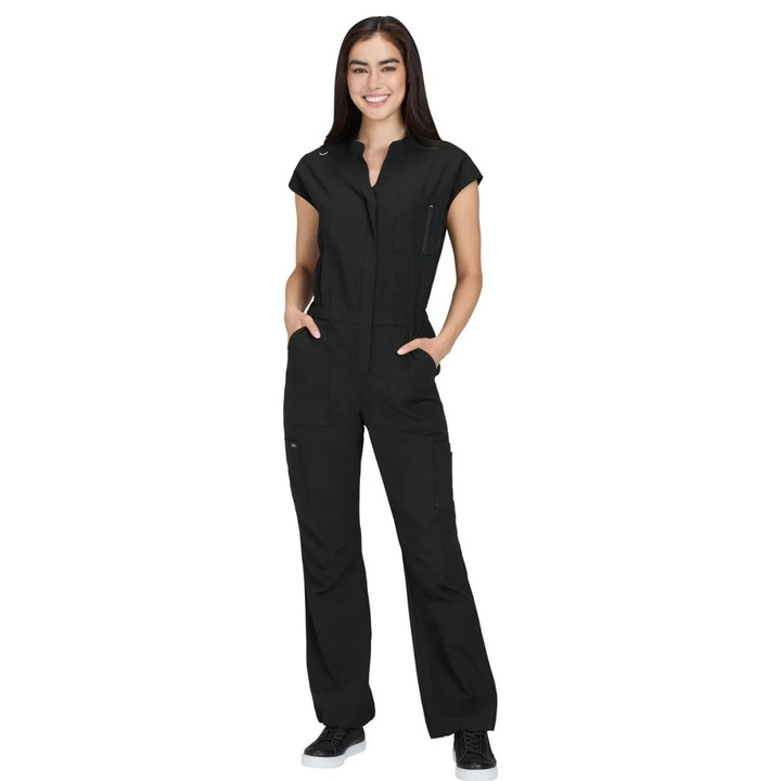 Salopeta Medicala Koi Happiness Anja - Solis, Black Marime Uniforma: M