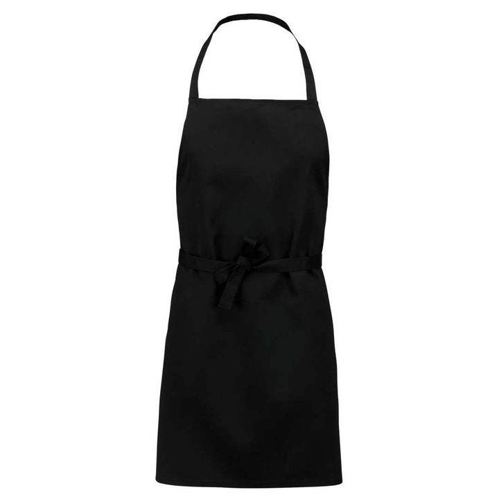 Sort profesional Kariban Lightweight Polycotton Apron, marime Universal, culoare Negru