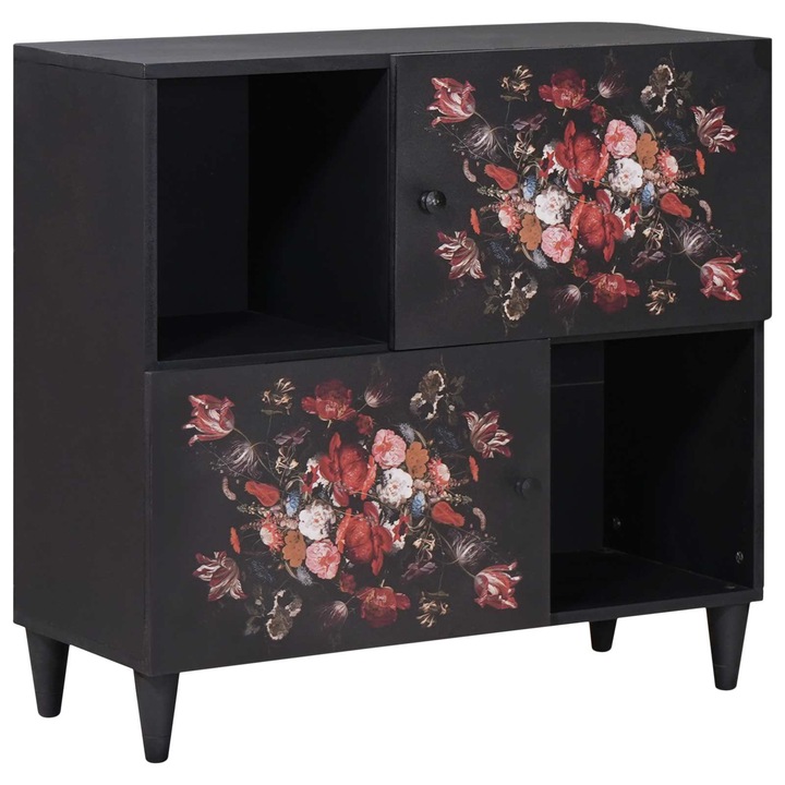 vidaXL Tároló szekrények Sokszínű 80 x 33, 5 x 75 cm Tömör Mangófát 4018727
