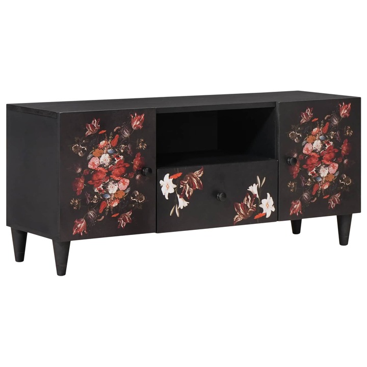 vidaXL Tároló szekrények Sokszínű 105 x 33, 5 x 46 cm Tömör Mangófát 4018714