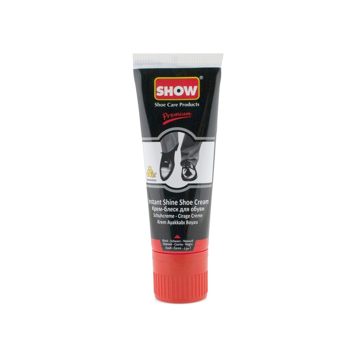 Folyékony krém cipőre, Omiskus Show Premium, Fekete, 75 ml