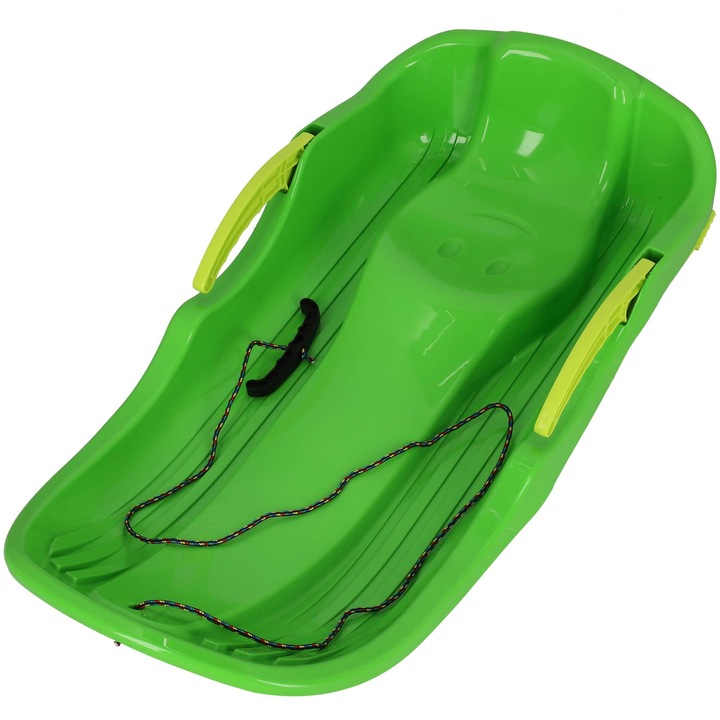 KOTARBAU® Gyermek szánkó, fékkel, PVC, 79x38x16 cm, zöld, szánkó, hószánkó, gyermek szánkó, robusztus, ergonomikus, gyermekeknek