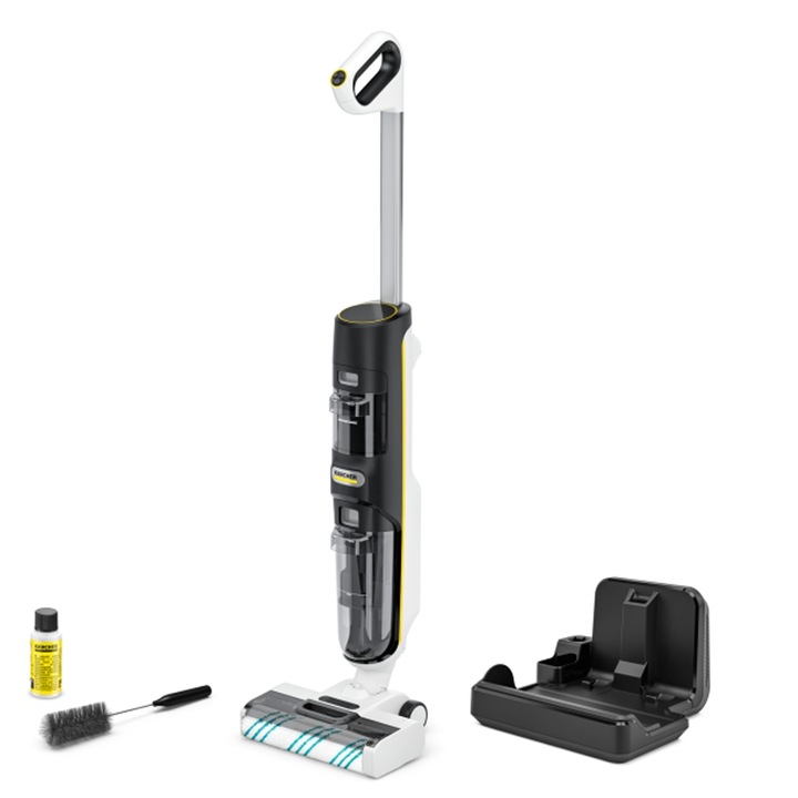 Aspirator vertical Karcher FCV 4 Dry Pet&Home, 180 W, Autonomie 45 minute Alb/Negru