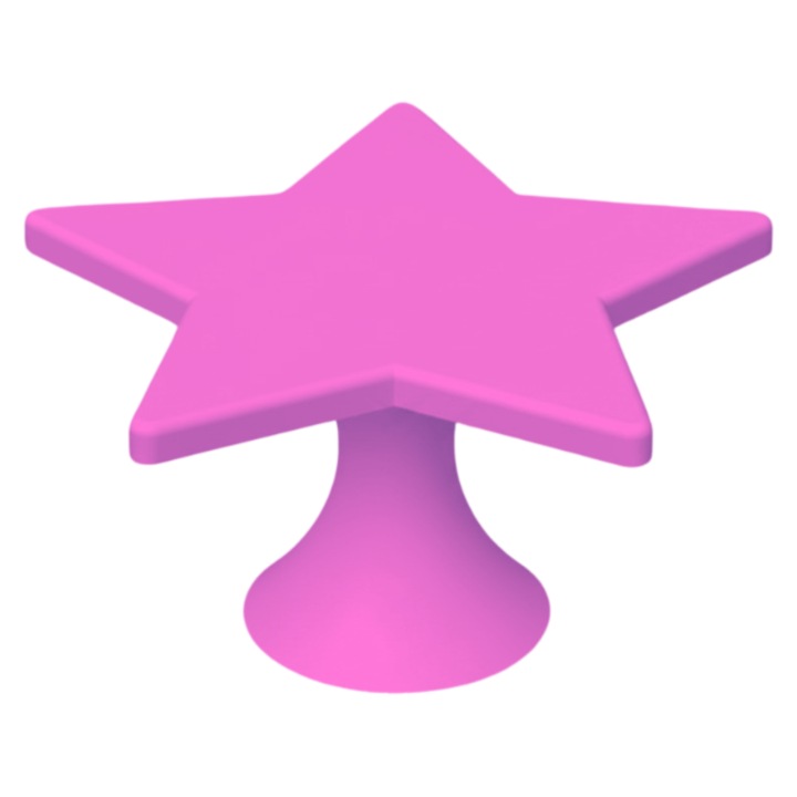 Поставка за торти Premium, Елегантен тип Cake Stand, Модерен дизайн във формата на звезда, 200 x 105 мм - розов