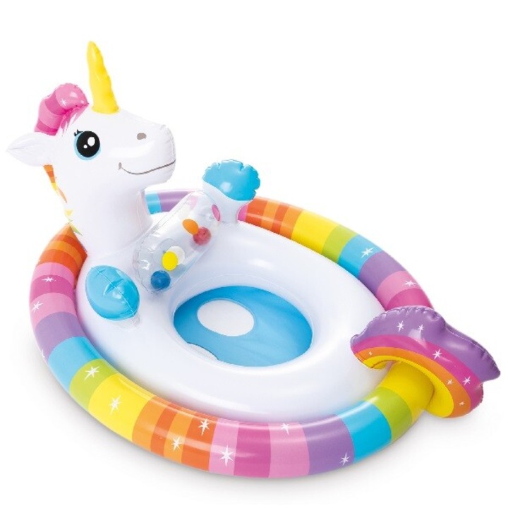 Colac gonflabil cu scaun, max. 23 kg, Unicorn, 3−4 ani