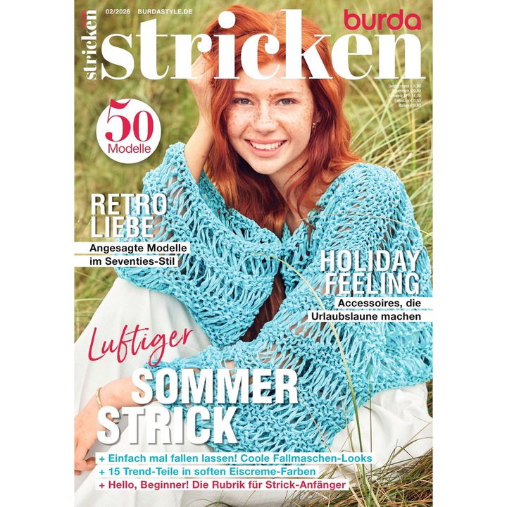 Revista Burda Tricotaje Vara 2026 editata in limba germana, nr 2/2026