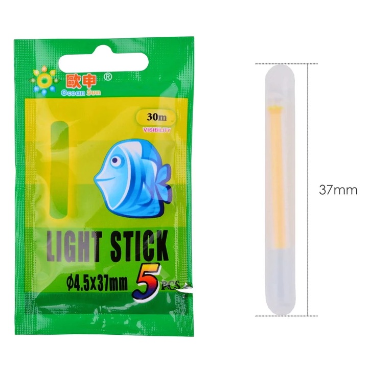 Set 4 plicuri starleti 4.5 x 37 mm (5 buc/plic)