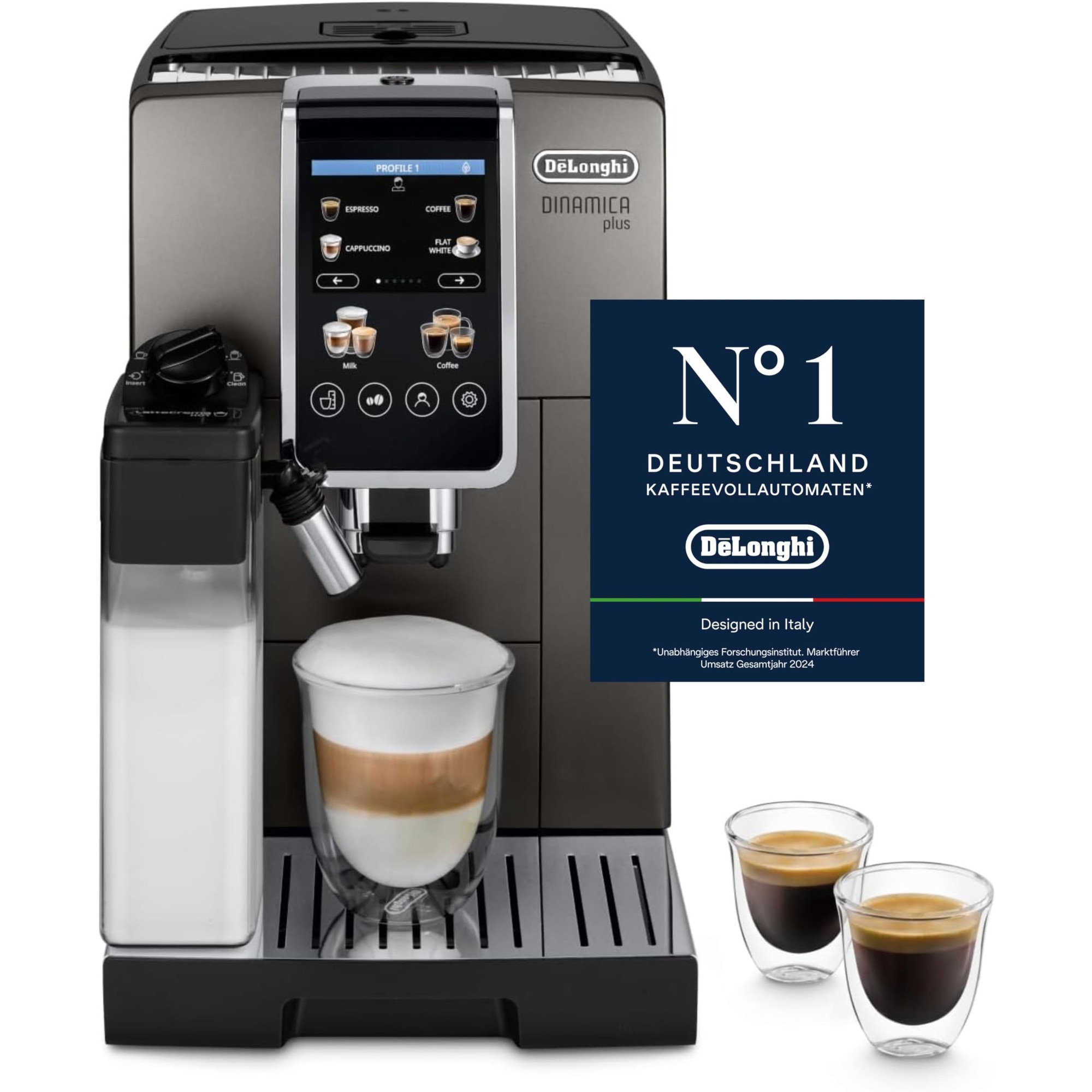De'longhi Dinamica plus　ECAM35055B＋機能 Espressor automat De'Longhi Dinamica ECAM 350.55.SB, 1450W, 10