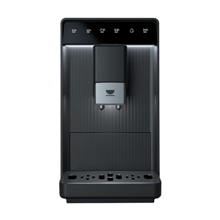 Aparat de cafea compact complet automat Incapto Aura cu rasnita |19 bare |Functie 2 cani |Rezervor de apa de 1,5 L |Sistem de incalzire termobloc |Curatare automata (negru)