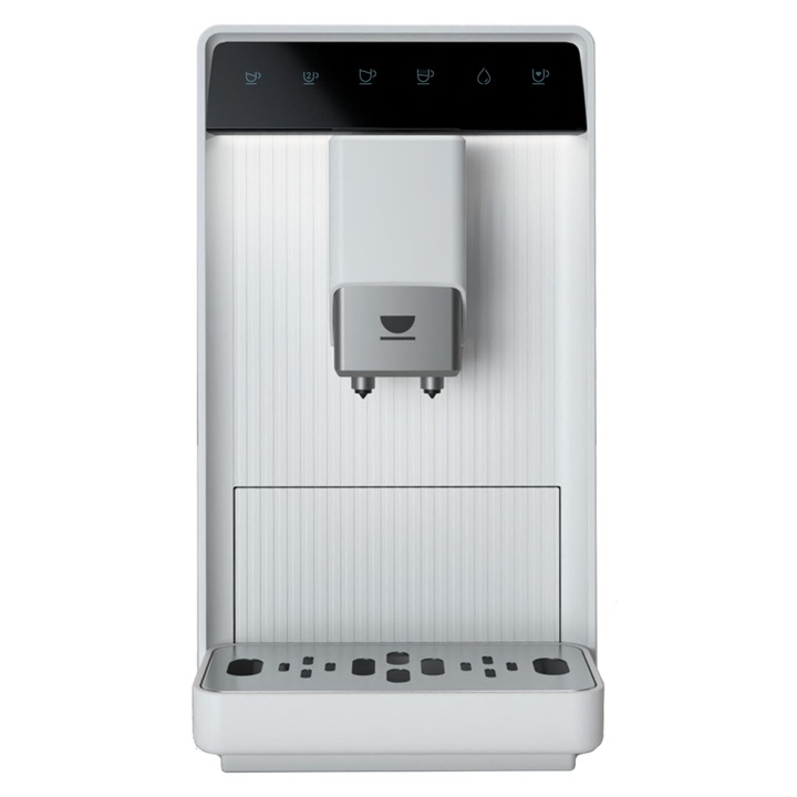 Aparat de cafea compact complet automat Incapto Aura cu rasnita |19 bare |Functie 2 cani |Rezervor de apa de 1,5 L |Sistem de incalzire termobloc |Curatare automata (alb)