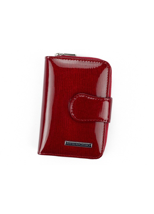 Portofel dama Gregorio lacuit vertical compact negru
