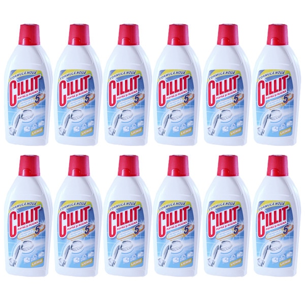 Pachet 12 x Cillit piatra si rugina, Lime&Rust Liguid, 450 ml
