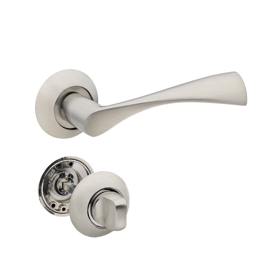 Set manere usa CLASSICO cu incuietoare, crom satinat