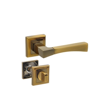 Set manere usa STRICTO cu incuietoare, nuanta cafea 1 Set manere usa STRICTO cu incuietoare, nuanta cafea 1