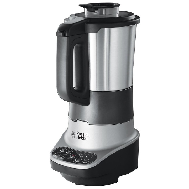 Aparat de preparat supe si blender Russel Hobbs 21480-56, 400 W, 1.75 l, 8 programe, Inox