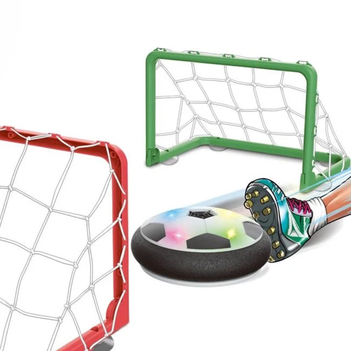 Set masa fotbal hover cu lumini plastic copii 3+ ani interior exterior