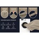 Set 2 huse de perna Brisa, efect racire, anti-transpiratie, bej, 50x70 cm