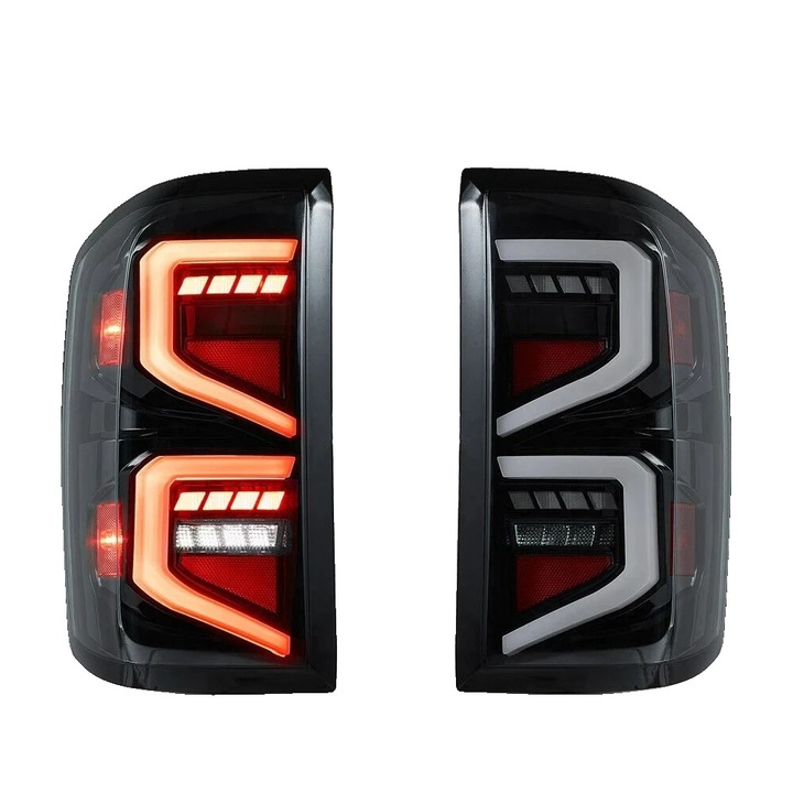 Lampi spate LED pentru Chevrolet Silverado 2014-2018, functii multiple, plastic, standard
