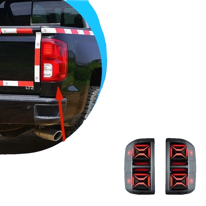 LED hátsó lámpa, ellenálló, 12V, 3400LM, 14-18, 6kg