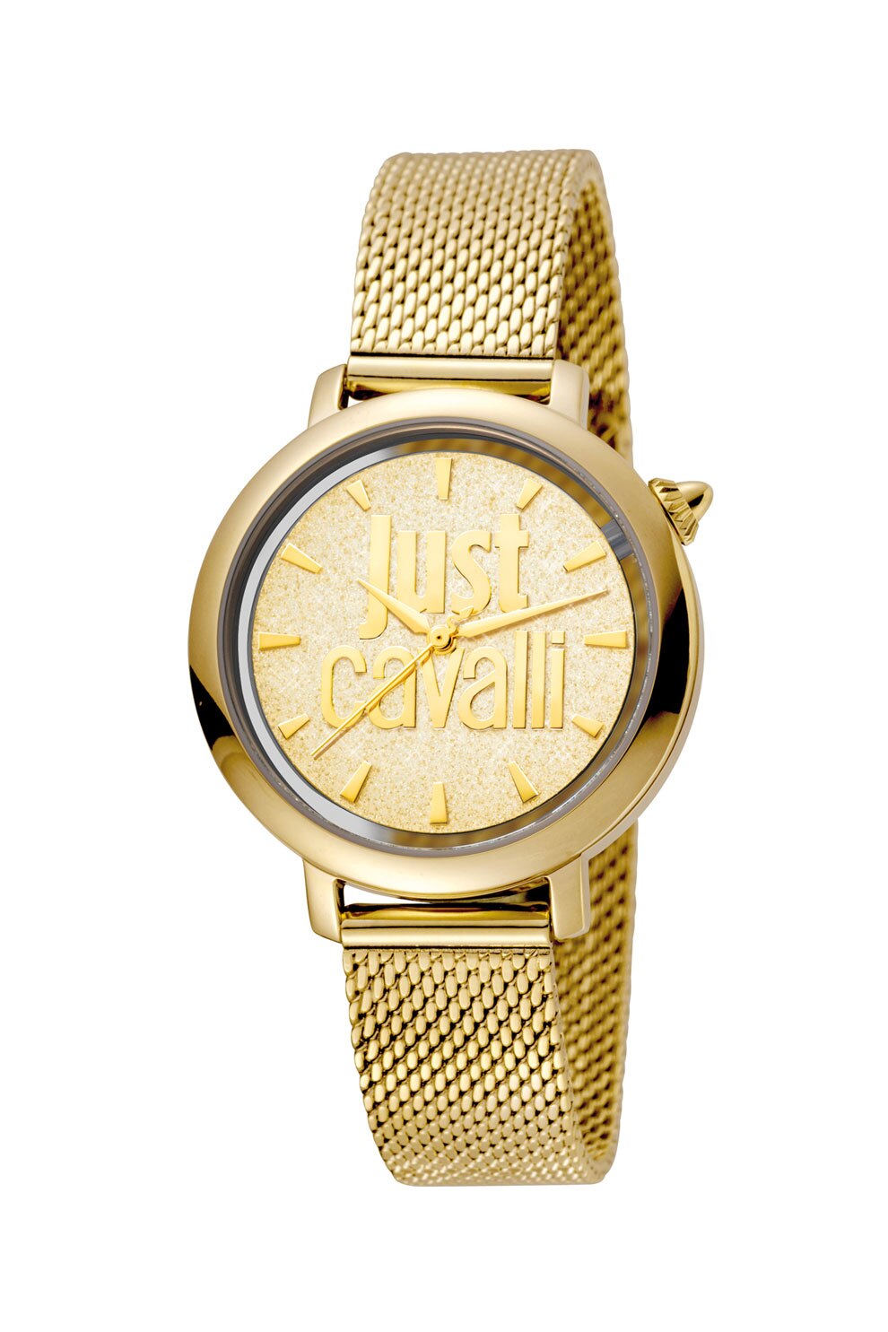 JUST CAVALLI, Ceas cu bratara metalica, Auriu