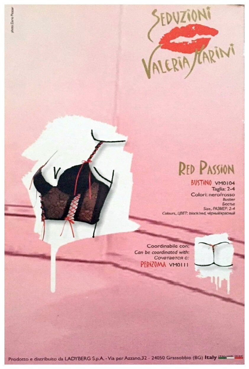 Set lenjerie intima : Valeria Marini Red Passion Corset din dantela cu  Chilot String Talia 75B - eMAG.ro