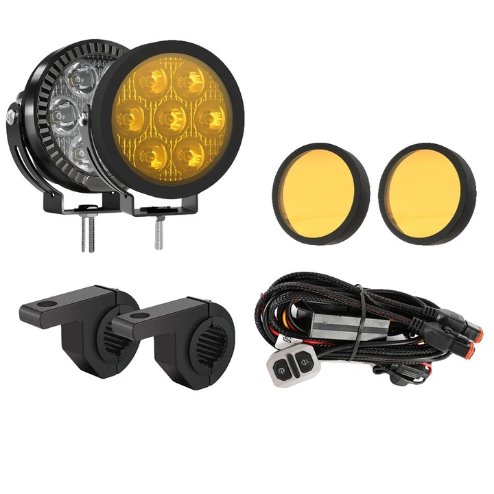 Proiector LED, rezistent apa si praf, aluminiu, universal, cablu suport D043