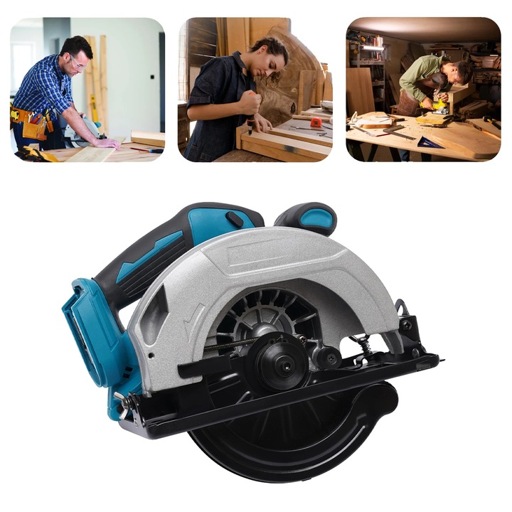 Hordozható körfűrész 1380W 20000RPM állítható szög 0-45 22x31x20cm 3.4kg