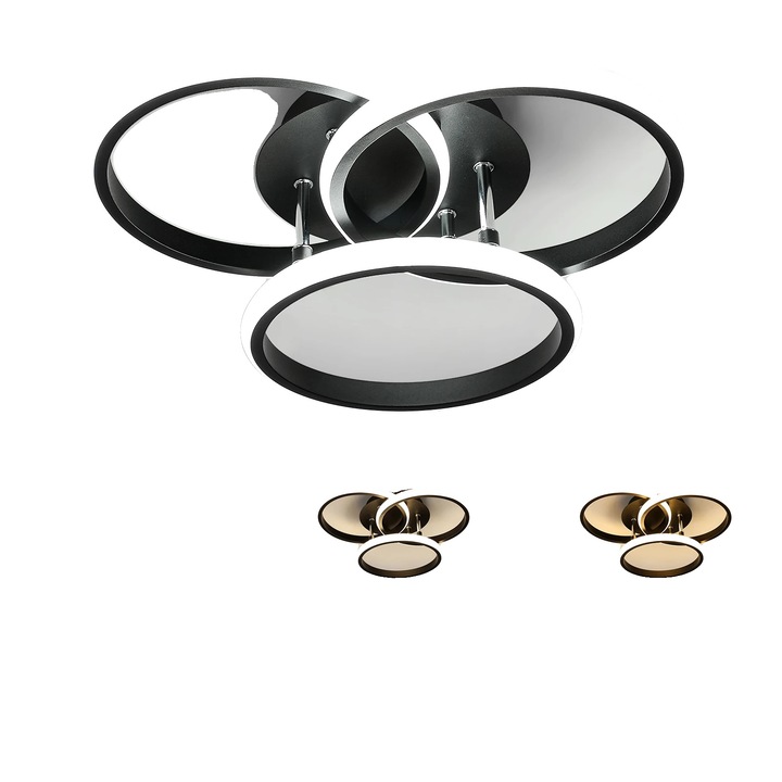 LED плафониера 23W димируема дистанционно алуминий 7x12m A6417L
