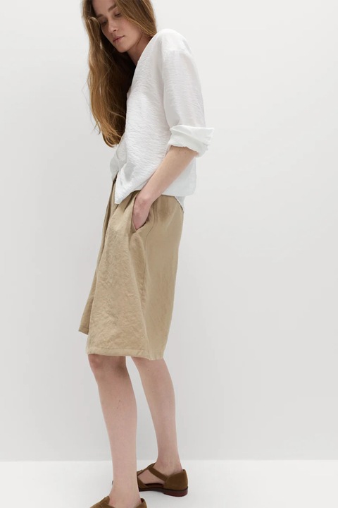 Marks & Spencer, Pantaloni scurti cu buzunare laterale, Bej