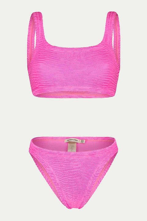 Paramidonna, Emily kétrészes texturált fürdőruha, Rózsaszín, One Size