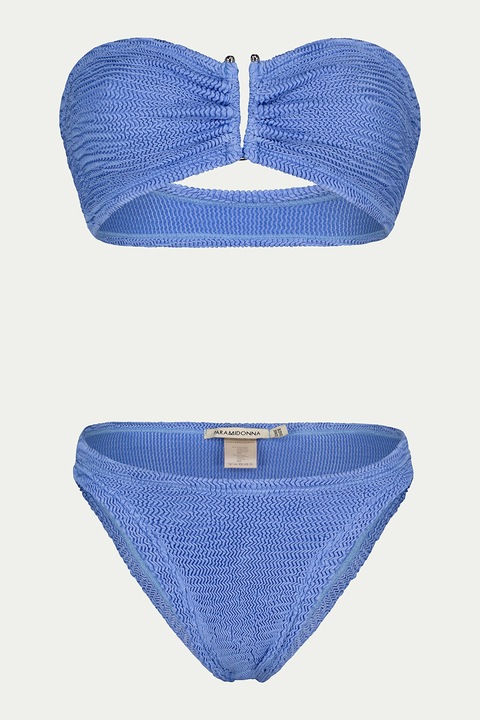 Paramidonna, Texturált kétrészes fürdőruha, Levendulakék, One Size