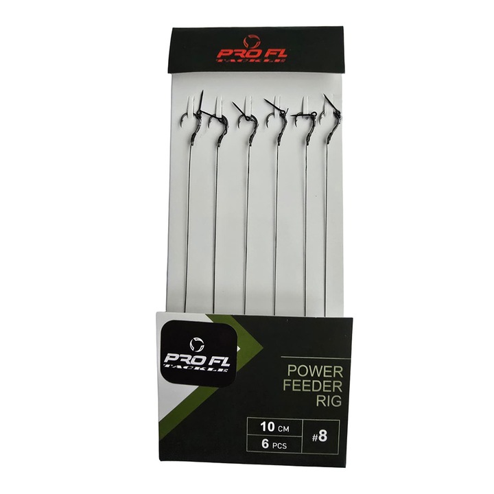 Set 6 carlige legate ProFL classic feeder rig nr8