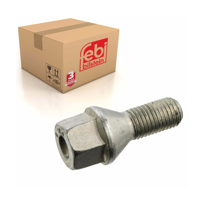 Kerékcsavar M12x1.5 FEBI Bilstein (Kúpos ülék, 17mm kulcs, 10.9 osztály) - Könnyűfém/Acél felnikhez (Opel)