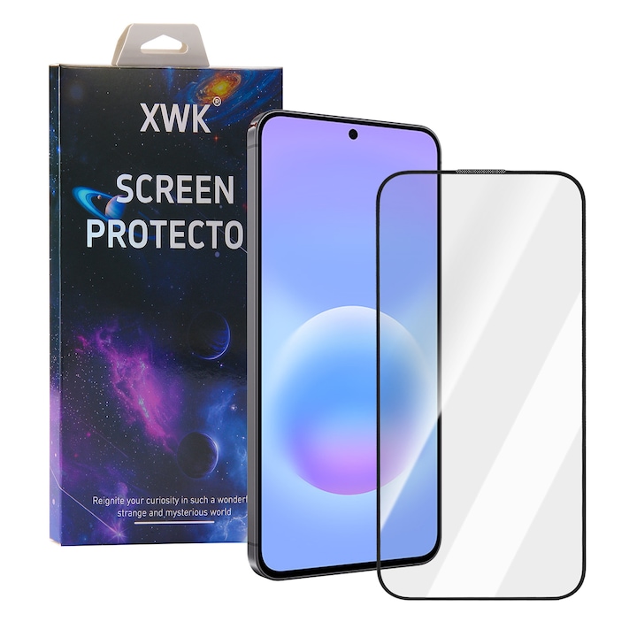 XWK® Folie protectie telefon 9h, sticla securizata, transparenta, antisoc, pentru Samsung S22/S23
