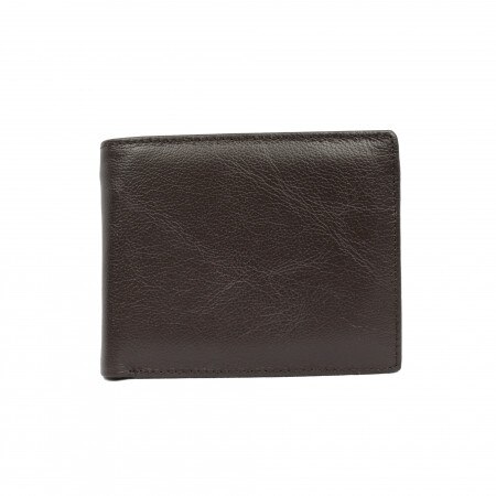 Portofel Barbati din piele naturala ,F013 maro inchis