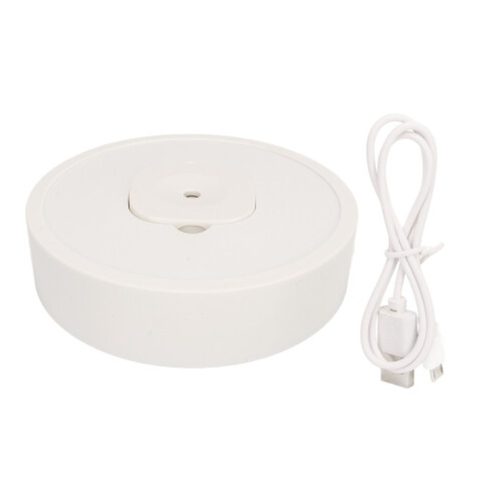 Umidificator mobil portabil, 1200mAh, alb, 12x7x7cm