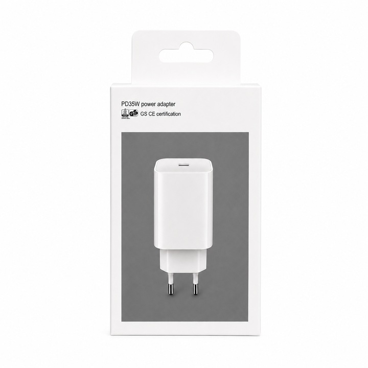 Incarcator Telefon si tableta 35W Fast Charge, Power Delivery, Quick Charge, USB-C – Incarcare Rapida, Compatibil Universal, inclusiv cu iPhone, Samsung, Galaxy Tab, Xiaomi, Huawei, Google Pixel, OnePlus, iPad, vadrami