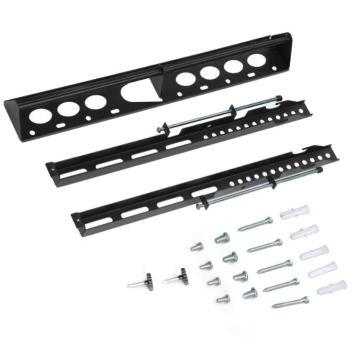 Suport TV universal, fier, negru, 1760g