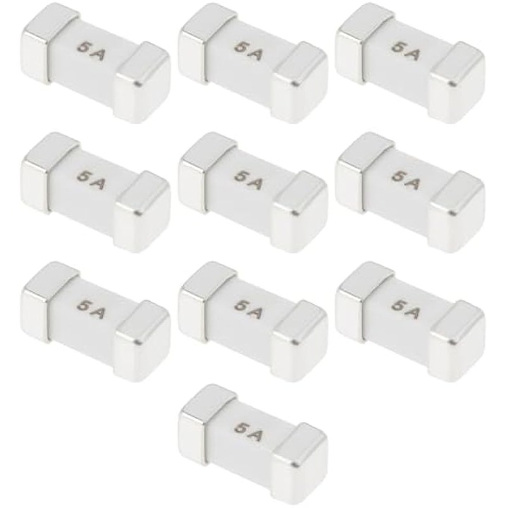 10 db 5A biztosíték készlet Nintendo GameCube konzolokhoz, fehér, 5A