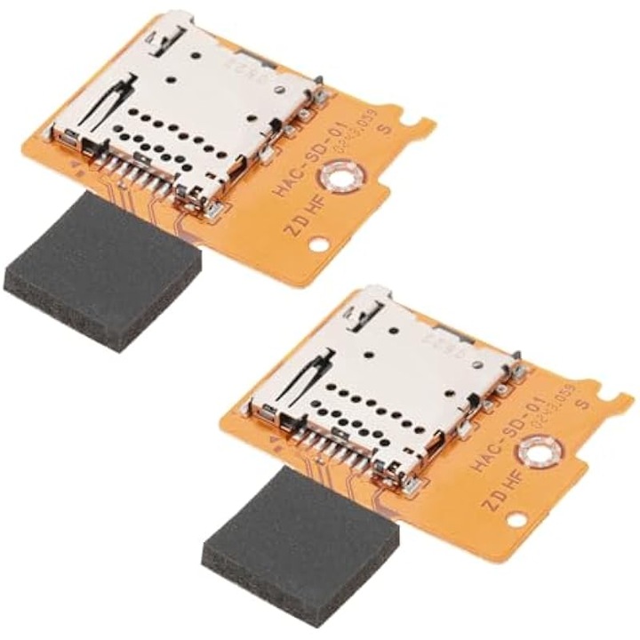 Slot card memorie 2 buc, compatibil Nintendo Switch, aluminiu ABS, compact