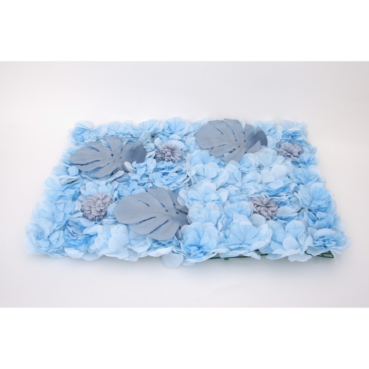 Panou flori artificiale, culoare albastru, 40x60 cm, B.S.P. / SL1193-1