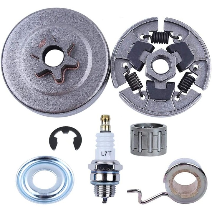 Kit pignon ambreiaj 3/8 inch pentru drujbe 017 018 021 023 025 MS170 MS180 MS210 MS230 MS250, set complet