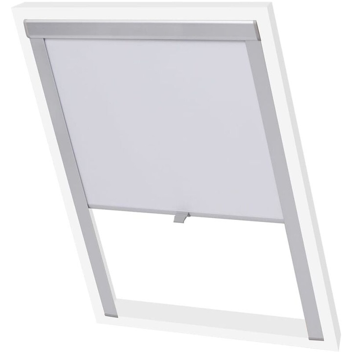 Rulou opac pentru fereastra de mansarda alb 60x150cm