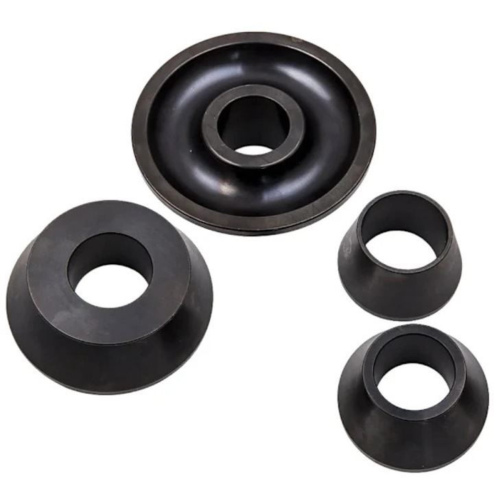 4 db kerékkiegyensúlyozó adapter készlet, 45-ös szénacél, 40mm-es tengely, univerzális
