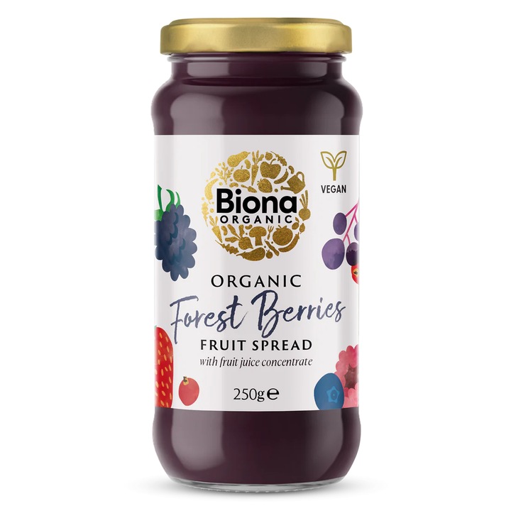 Gem de fructe de padure bio 250g Biona