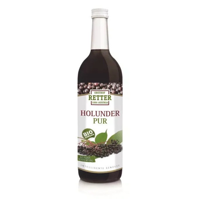 Suc din fructe de soc pur 750ml Retter