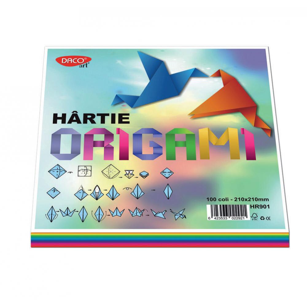 Hartie Origami 21x21cm 100 / set Daco HR901