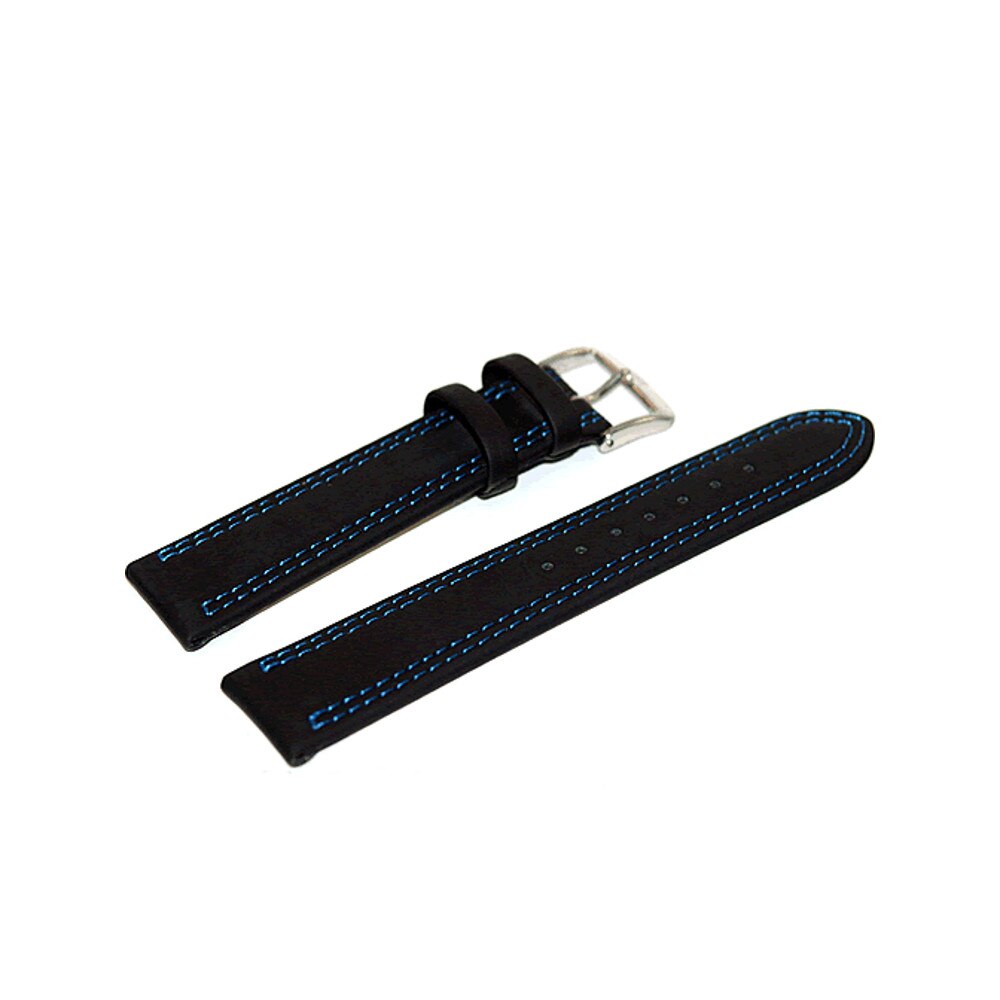 Curea de ceas Di-Modell Colorado 1245-05222, 22 mm, Negru, catarama argintie