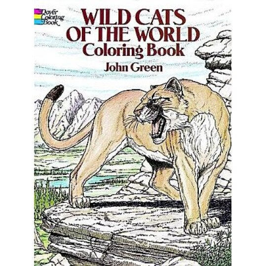 Wild Cats of the World Coloring Book, John Green