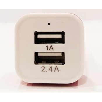 Incarcator auto Mobile Tuning pentru Tableta/Telefoane, 2 x USB, Intrare 100 - 240V / Iesire 1A + 2.4A Incarcator auto Mobile Tuning pentru Tableta/Telefoane, 2 x USB, Intrare 100 - 240V / Iesire 1A + 2.4A